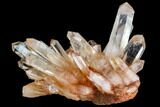 Tangerine Quartz Crystal Cluster - Madagascar #112827-1